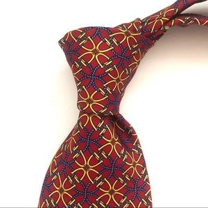 Vibrant Custom Shop NYC Red and Blue Geometric Tie